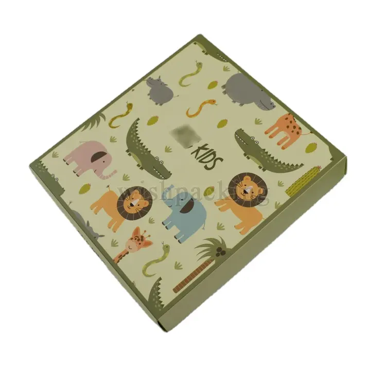 Boîte cadeau de printemps haut de gamme Boutique, chaussettes pour enfants adaptées aux nourrissons boîte en papier personnalisée