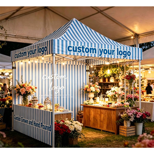 Tente de réception de luxe anti-plis avec impression par sublimation pour entreprises - Product Image 1
