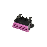 Conector OBD2 Hembra de 16 Pines 3A0 972 695 con Moldeo por Inyección, Impermeable IP66-IP67 para Puerto de Diagnóstico de Automóviles VW y Audi
