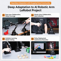 Bras robotique 6 axes open-source NexArm LeRobot ESP32 AT32 K230 Vision pour l'IA embarquée