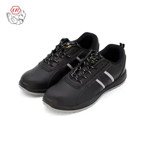 Hot Sale Black Steel Toe Inserts Safety Shoes Prevent Puncture Steel Toe Safety Shoes