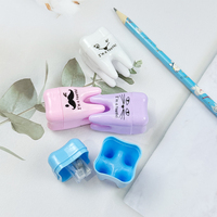 YOUYA DENTAL 20 pièces/sac Taille-crayon mécanique créatif en forme de dent, à trou unique, cadeau pour enfants, papeterie scolaire