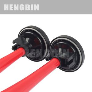 แตรรถมอเตอร์ไซด์12โวลต์24โวลต์สีแดงท่อคู่ยาวดัดแปลงได้ - Product Image 5