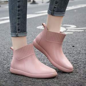 YL7375 prezzo di fabbrica di sicurezza all'aperto <span class=keywords><strong>antipioggia</strong></span> scarpe Anti-slittamento PVC pioggia stivali <span class=keywords><strong>donna</strong></span> all'ingrosso con l'alta qualità - Product Image 2