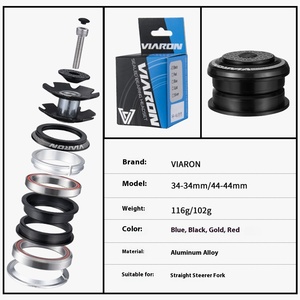 Juego De Tazón De Dirección Para Bicicleta De Montaña – Rodamiento Sellado De Aleación De Aluminio Para Horquilla De 28,6 Mm Y Cuadro De 44 Mm De Diámetro Interior
