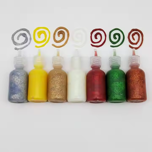 BABYSBREATH 2025 Nuevo Juego de Pegamento Brillante 3D Multicolor de Secado Rápido y Lavable, No Tóxico, 6/10/15 ml, para Manualidades - Product Image 2