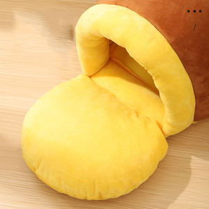 Venta al por mayor Honey Jar Design Short Plush <span class=keywords><strong>Cat</strong></span> <span class=keywords><strong>Cave</strong></span> Bed - Product Image 4