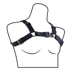 Ensemble de bondage QKKQ pour homme, avec corset en cuir, harnais réglable, outils de fixation corporelle et de poitrine, jouet sexuel BDSM pour hommes, vente en gros - Product Image 3