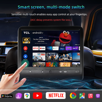 Monitor de Reposacabezas con Pantalla Publicitaria Android 11 de 10 Pulgadas a Bajo Precio, Monitor Universal para Asiento Trasero de Coche con TV Multimedia, WIFI, USB para Taxi