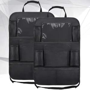 2 pièces par taille Oxford Travel Black Backseat Car Organizer avec pochettes de rangement - Product Image 3