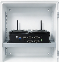 Host Embedded Tanpa Kipas Berkinerja Tinggi In-tel I7-1165G7 6 Port COM Dudukan Dinding Paduan Aluminium Operasi 24 Jam Mini PC
