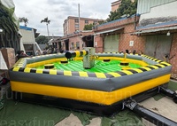 Jeu gonflable commercial Wipeout motorisé en PVC certifié CE pour la location événementielle et les fêtes