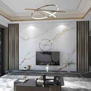 Strisce di metallo di lusso papier peint marbre per TV <span class=keywords><strong>sfondo</strong></span> decorazione della parete del salotto - Product Image 1
