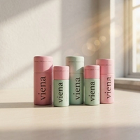 Récipient de baume à lèvres biodégradable personnalisé emballage de bâton de déodorant écologique tube de papier cylindrique vide en carton Push Up