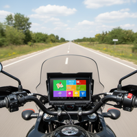 Navigateur GPS Android 6.0 étanche IP56 de 5 pouces avec CarPlay et logiciel de cartographie IGO pour motos, visionneuse de photos