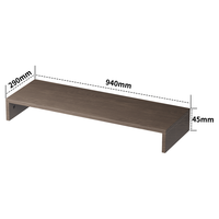 Support d'écran d'ordinateur 940*290*45mm, rehausseur de bureau en bois pour ordinateur portable, inclinable, avec rangement, accessoires de bureau pour bureau