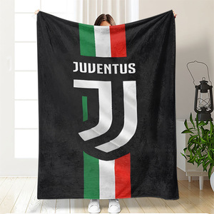 Couverture en flanelle douce à faible MOQ avec logo des clubs de football du Real Madrid, du Manchester City et du Liverpool, 280 g/m² - Product Image 2