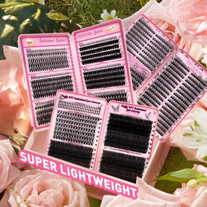 <span class=keywords><strong>Kit</strong></span> d'extension <span class=keywords><strong>de</strong></span> <span class=keywords><strong>cils</strong></span> DIY <span class=keywords><strong>de</strong></span> luxe à marque privée pour faux <span class=keywords><strong>cils</strong></span>, bouquets <span class=keywords><strong>de</strong></span> <span class=keywords><strong>cils</strong></span> effet épingle, volume fait main 6D-20D, 12 rangées, effet wispy - Product Image 3