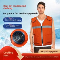 Sommer-Kühlweste in Übergröße aus Polyester/Baumwolle mit Kühlpacks für Wärmelinderung und Kühleffekt