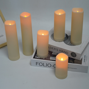 Không thấm nước <span class=keywords><strong>LED</strong></span> Candle Lights <span class=keywords><strong>Flameless</strong></span> trang trí ngoài trời trụ cột nến cho Nhà Bên ngày lễ năm mới bán buôn - Product Image 2