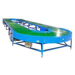 Automatic Sorting <strong>Incline</strong> Decline Curved <strong>Belt</strong> <strong>Conveyor</strong> 90 Degree 180 Degree Turning Machine With PVC PU Modular Equipment - Product Image 5