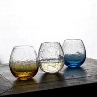 Verres à vin sans pied et verres à vin colorés uniques Verre à vin sans pied personnalisé avec logo