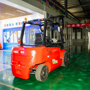 Livraison gratuite Chariot élévateur électrique <span class=keywords><strong>HECA</strong></span> EF350, robuste, capacité de levage de 4 à 6 tonnes, hauteur de levage de 3000 à 6500 mm, déplaceur latéral, batterie lithium-ion, CE - Product Image 1