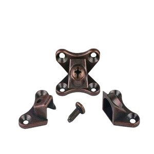 Connecteur d'angle droit en alliage de zinc Airli, finition bronze, pour accessoires de quincaillerie de meubles - Product Image 1