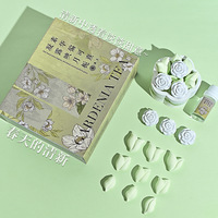 Coffret Cadeau d'Arômes Écologiques sans Flamme au Thé de Gardénia, Imprimé sur Plastique, Style Félicitations pour Chambre/Salon