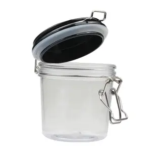 Top Quality Flip Active Shaft Design 400ml PET Containers with Black Lids
