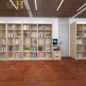 Muebles de biblioteca vintage, librería personalizada, Mostrador de tienda elegante, diseño de vitrina de madera, vitrina para librería - Product Image 1