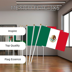 Artículo decorativo <span class=keywords><strong>de</strong></span> la bandera <span class=keywords><strong>de</strong></span> México <span class=keywords><strong>de</strong></span> poliéster grande <span class=keywords><strong>de</strong></span> 3x5 pies al por mayor para uso en coche y agencia <span class=keywords><strong>de</strong></span> viajes - Product Image 5