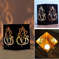 Ornements de style européen en fer ajouré, symbole Om Lotus, pour le festival Diwali en Asie du Sud et en Inde, pour le commerce transfrontalier