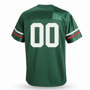 Camisetas de Fútbol Americano con Sublimación Completa de Diseño Personalizado, 100% Poliéster, Transpirables, Ecológicas, Unisex, Colores y Tallas Personalizadas, OEM - Product Image 2