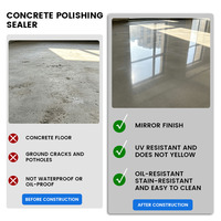 Scellant professionnel haute performance pour le polissage du béton, durcisseur imperméable au silicate de lithium pour la restauration des sols en béton anciens