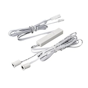 Kit di illuminazione a LED bianco 2 in 1 con sensore di apertura della porta e sensore di movimento manuale per luci da armadietto - Product Image 1