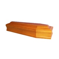 Vente directe d'usine chinoise Sdd Tmall Cercueil de style européen en bois de Paulownia massif brut, écologique, biodégradable et personnalisable