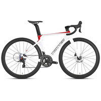 Vélo de route en carbone TWITTER R5 Pro-Term 24 vitesses avec freins à disque, roues en aluminium et pédales ordinaires