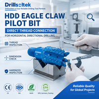 Foret pilote Drillsoltek HDD à connexion directe, type griffe d'aigle, pour forage directionnel horizontal
