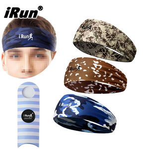 Bandeaux de sport extensibles personnalisés IRun, bandeaux de sport respirants pour le basketball, bandeaux de course extensibles, bandeaux anti-transpiration - Product Image 1