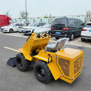Hızlı teslimat kızaklı yükleyici Skid nokta dönüşlü yükleyici üreticileri çin tekerlek/paletli Mini Skid nokta dönüşlü yükleyici satılık - Product Image 5