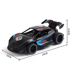 Jimei wholesale new design rc car racing game machine remote control 2.4g spray high speed rc car for kids