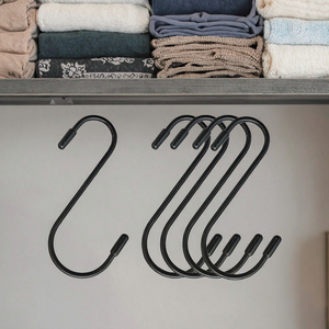 공장 E 코팅 블랙 탄소강 S 후크 S 자형 행잉 후크 옷감과 주방 도자기 - Product Image 3