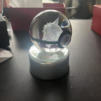 DT-B004 vente en gros 80mm nouveau Design 3D boule de cristal formateur balle nuit avec Bulbasaur figurine Poke Ball