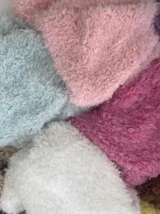 Tela de Polo Norte de lana ártica de doble cara suave de poliéster a buen precio de fábrica para Payamas tela de Cachemira tela de lana de oveja 700g - Product Image 2