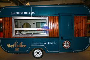 Snack Trailer with Disposable Wrapper <b>Rack</b>, for Fast Service Global Street Vending - Product Image 4