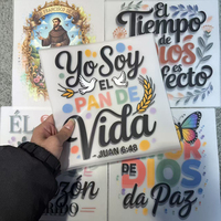 Autocollants de vêtements en vinyle thermocollant imperméable au plastisol, lettres de dessins animés personnalisables, écologiques et durables, les plus vendus