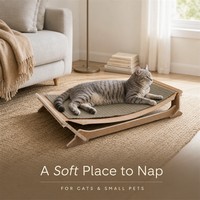 Base de lit pour animaux de compagnie USMILEPET en chêne naturel, lit pour animaux de compagnie personnalisé, lit pour animaux de compagnie respectueux de l'environnement, cadre de lit pour chien pour chiot d'intérieur