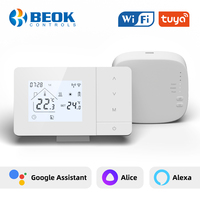Termostato de calefacción y refrigeración inalámbrico Beok RF para sistema hidrónico