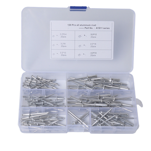 Mái vòm đầu <span class=keywords><strong>AL</strong></span> mù đinh tán với thép trục gá 3 mm đinh tán mở cuối Pop Trắng Mù đinh tán remaques de aluminio - Product Image 1